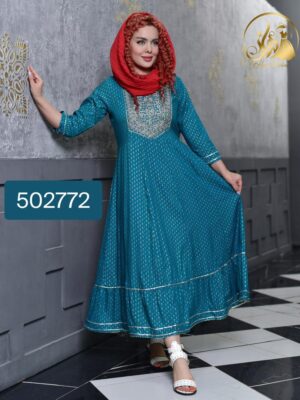 پیراهن انارکالی طرح کایلی